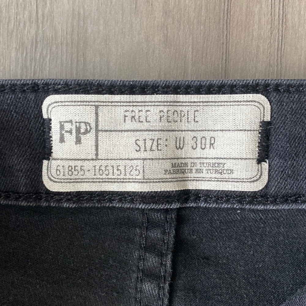 Free People Black Flare Jeans (size: 30)
